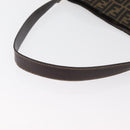 FENDI Zucca Canvas Umhängetasche Schwarz Braun Auth 182178V-8