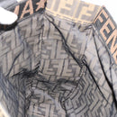 FENDI Zucca Canvas Handtasche Schwarz Braun Auth 182179A-17