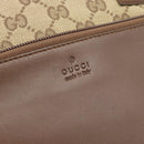 GUCCI GG Canvas Tote Bag Beige Silver 019 0402 Auth 182184-14