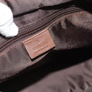 GUCCI GG Canvas Tote Bag Beige Silver 019 0402 Auth 182184-16