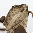 GUCCI GG Canvas Tote Bag Beige Silver 019 0402 Auth 182184-6