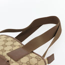 GUCCI GG Canvas Tote Bag Beige Silver 019 0402 Auth 182184-8