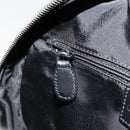 Christian Dior Trotter Canvas Double Saddle Hand Bag Black Silver Auth 182186-20