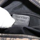Christian Dior Trotter Canvas Double Saddle Hand Bag Black Silver Auth 182186-22