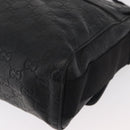 GUCCI GG Canvas Guccissima WebSherry Line Bag Leather Black 246067 Auth 182188A-14