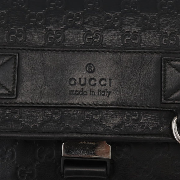 GUCCI GG Canvas Guccissima WebSherry Line Bag Leather Black 246067 Auth 182188A