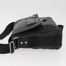 GUCCI GG Canvas Guccissima WebSherry Line Bag Leather Black 246067 Auth 182188A-5