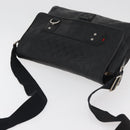 GUCCI GG Canvas Guccissima WebSherry Line Bag Leather Black 246067 Auth 182188A-6