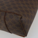 CELINE Macadam Canvas Handtasche PVC Leder Braun Gold Auth 182189-12