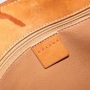 CELINE Macadam Canvas Handtasche PVC Leder Braun Gold Auth 182189-15