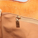 CELINE Macadam Canvas Handtasche PVC Leder Braun Gold Auth 182189-19