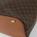 CELINE Macadam Canvas Shoulder Bag PVC Leather Brown Gold Auth 182190A-12