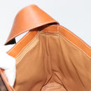 CELINE Macadam Canvas Shoulder Bag PVC Leather Brown Gold Auth 182190A-18