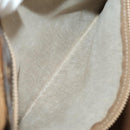 CELINE Macadam Canvas Boston Bag PVC Leather Brown Gold Auth 182193A-23