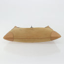 GUCCI Jackie Shoulder Bag Suede Beige Silver 001 4075 Auth 182195-10