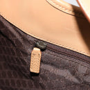 GUCCI Jackie Shoulder Bag Suede Beige Silver 001 4075 Auth 182195-21