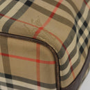 Burberrys Nova Check Purse Shoulder Bag Canvas Beige Gold Auth 182196-10