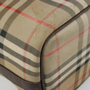 Burberrys Nova Check Purse Shoulder Bag Canvas Beige Gold Auth 182196-13