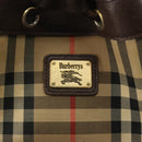 Burberrys Nova Check Purse Shoulder Bag Canvas Beige Gold Auth 182196-16