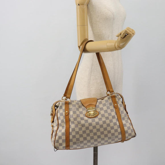 LOUIS VUITTON Damier Azur Stresa PM Tote Bag M51188 LV Auth 182197