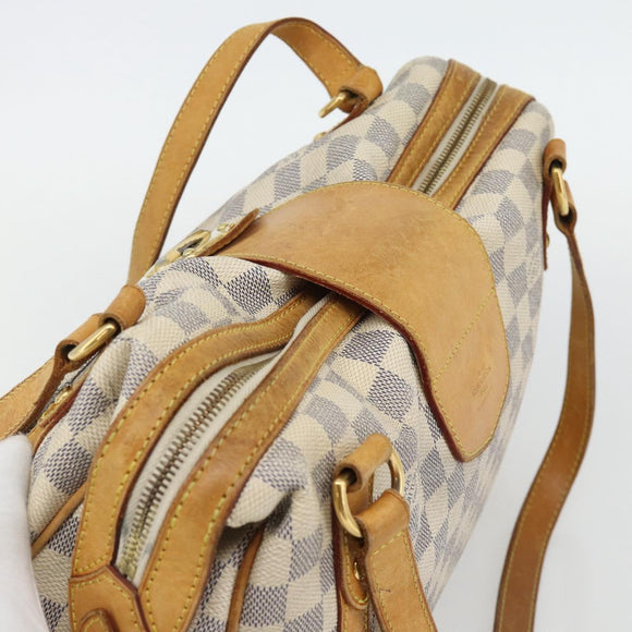 LOUIS VUITTON Damier Azur Stresa PM Tote Bag M51188 LV Auth 182197