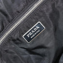 PRADA Plastic Chain Tote Bag Canvas Beige Silver Auth 182198-15