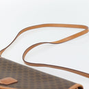 CELINE Macadam Canvas Shoulder Bag PVC Leather Brown Gold Auth 182200A-8