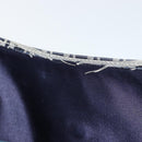 FENDI Zucchino Canvas Umhängetasche Navy Silber Auth 182201V-25