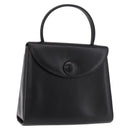 GIVENCHY Hand Bag Leather Black Gold Auth 182204A-1