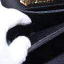 GIVENCHY Hand Bag Leather Black Gold Auth 182204A-21