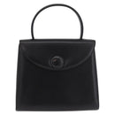 GIVENCHY Hand Bag Leather Black Gold Auth 182204A-13