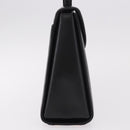 GIVENCHY Hand Bag Leather Black Gold Auth 182204A-4