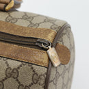 GUCCI GG Supreme Web Sherry Line Hand Bag PVC Beige Gold 39 02 007 Auth 182206-10