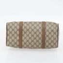 GUCCI GG Supreme Web Sherry Line Hand Bag PVC Beige Gold 39 02 007 Auth 182206-5