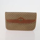 GUCCI GG Supreme Clutch Bag PVC 2 Set Beige Auth 182208-2