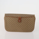 GUCCI GG Supreme Clutch Bag PVC 2 Set Beige Auth 182208-3