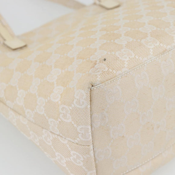 GUCCI GG Canvas Tote Bag Ivory 002 1076 2684 Auth 182212