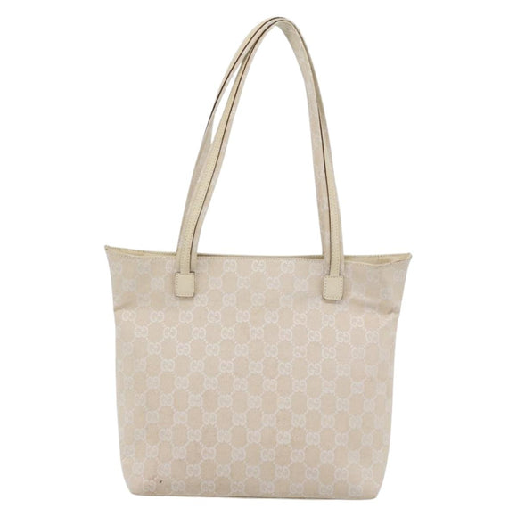 GUCCI GG Canvas Tote Bag Ivory 002 1076 2684 Auth 182212