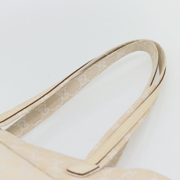 GUCCI GG Canvas Tote Bag Ivory 002 1076 2684 Auth 182212