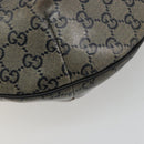 GUCCI GG Crystal Schoudertas Gecoat Canvas Zwart Goud 181092 Auth 182213-15