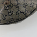 GUCCI GG Crystal Schoudertas Gecoat Canvas Zwart Goud 181092 Auth 182213-18