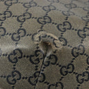 GUCCI GG Crystal Schoudertas Gecoat Canvas Zwart Goud 181092 Auth 182213-9