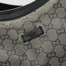 GUCCI GG Crystal Schoudertas Gecoat Canvas Zwart Goud 181092 Auth 182213-19