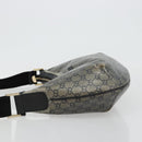 GUCCI GG Crystal Schoudertas Gecoat Canvas Zwart Goud 181092 Auth 182213-4
