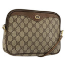 GUCCI GG Supreme Shoulder Bag PVC Beige Gold 119 02 068 Auth 182214-1