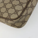GUCCI GG Supreme Shoulder Bag PVC Beige Gold 119 02 068 Auth 182214-13