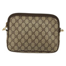 GUCCI GG Supreme Shoulder Bag PVC Beige Gold 119 02 068 Auth 182214-3
