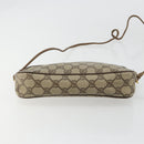GUCCI GG Supreme Shoulder Bag PVC Beige Gold 119 02 068 Auth 182214-9