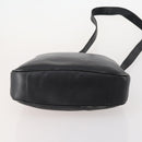 GUCCI Bamboo Shoulder Bag Leather 2way Black Gold 001 3444 1638 Auth 182216-5