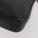 GUCCI Bamboo Shoulder Bag Leather 2way Black Gold 001 3444 1638 Auth 182216-15